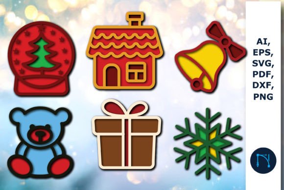 3D Christmas Toy SVG Cut File Bundle: A Creative Solution for Holiday Crafting