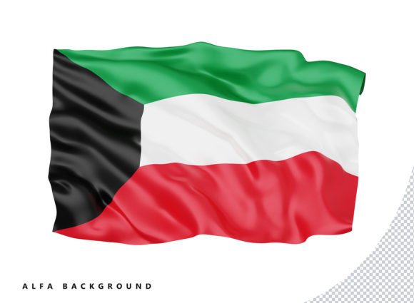 3D Kuwait Flag: A Premium Digital Asset for Creatives and Businesses