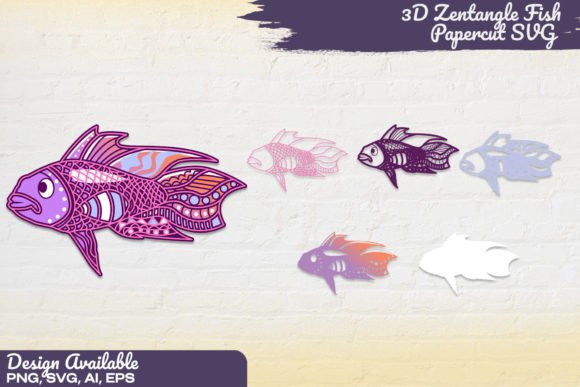 3D Layered Fish 3D Papercut SVG: A Creative Tool for Modern Crafters