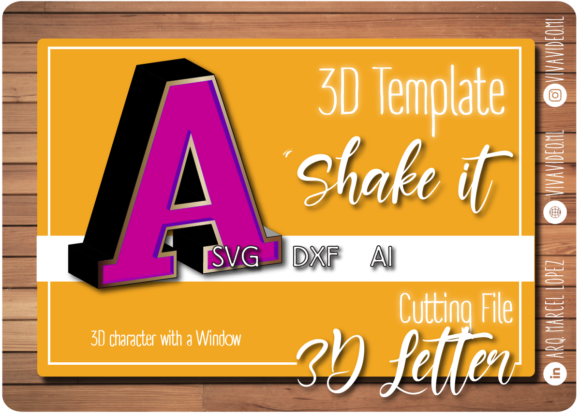 3D Letter with Window a