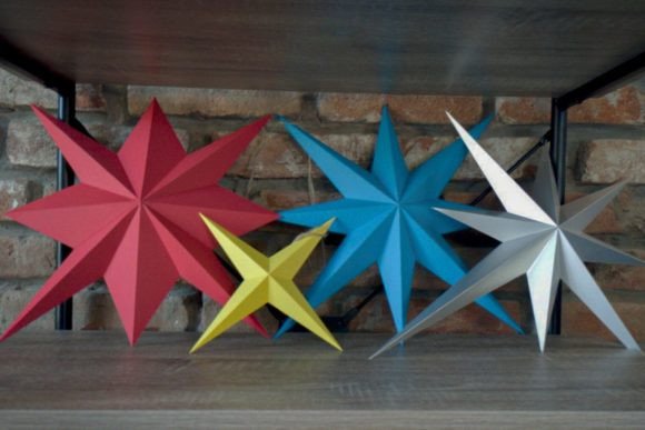 Christmas Stars 3D Paper Sculpture: A Creative Way to Celebrate the Season