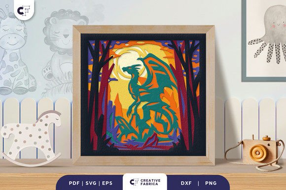 Dragon 3D Shadow Box Paper Cut SVG: A Creative Craft for All Levels