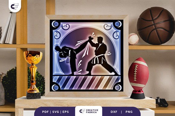 Karate Tournament 3d Shadow Box: A Creative Craft for Martial Arts Enthusiasts