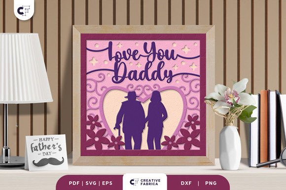 Love You Daddy 3D Layered Paper Cut: A Unique Craft Project for Father’s Day