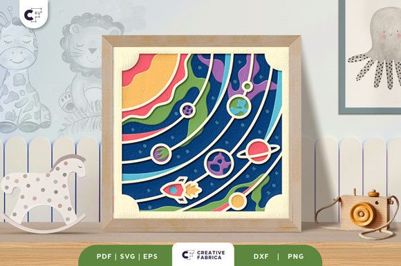 Solar System Nursery Room 3D Shadow Box: A Strategic Craft for Creative Expression